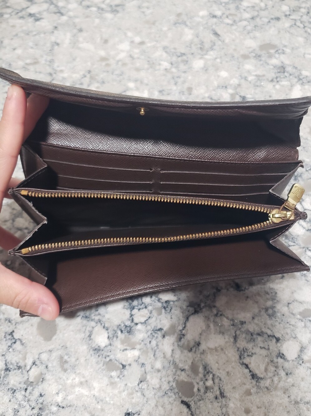 Louis Vuitton Damier Ebene Coated Canvas Long Wallet - Picture 7 of 11